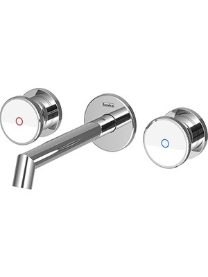 Teska Grande Shine Ank. Lavabo Bataryası-Krom&beyaz Cam