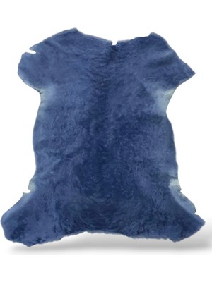 Ottoman Pouffe Hakiki Koyun Derisi Özel Ipek Serisi Mavi Post 54X58CM, Ipeksi Yumuşaklık ve Parlaklık, Video NO:125