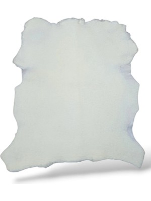 Ottoman Pouffe Hakiki Gerçek Koyun Derisi ''özel Ipek Serisi'' Post Halı 90X93CM