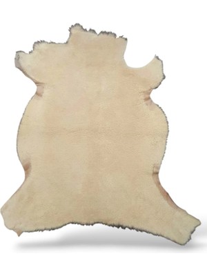 Ottoman Pouffe Hakiki Gerçek Koyun Derisi ''özel Ipek Serisi'' Post Halı 89X93CM
