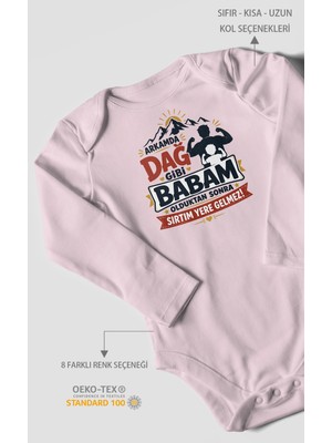 Morivo Kids Babaya Özel Uzun Kollu Bebek Body %100 Pamuk