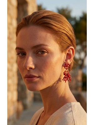 Diva Viva - Coral Bloom Sallantılı Küpe