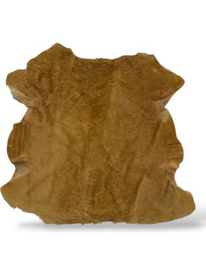 Ottoman Pouffe Hakiki Gerçek Deri Koyun Postu 68X62CM