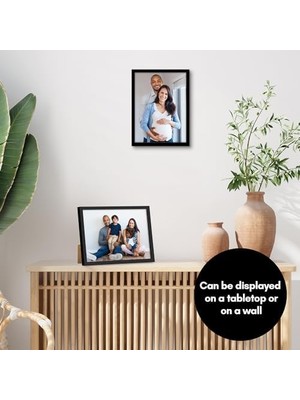 Siyah 8X11 Resim Çerçevesi - 2'li Set - Kırılmaya Dayanıklı Camlı Ince Kenarlıklı Fotoğraf Çerçevesi, Asma Donanımı ve Duvar Veya Masa Üstü Için Yatay Veya Dikey Ekran Için Dahili Şövale