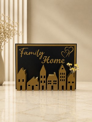 ARKlife 3D Electronic Modern Dekoratif Ev Figürü Biblo Family Home Ofis Masaüstü Dekoru Yeni Ev Hediyesi