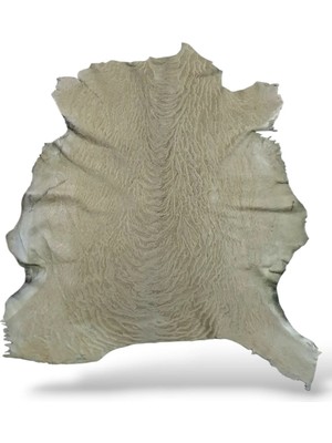 Ottoman Pouffe Art Deco Eskitme Stil Hakiki Gerçek Deri Süt Dana Post 76X94CM