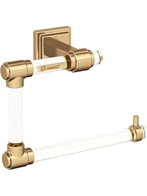 Glacio Şeffaf/şampanya Bronz Çağdaş 5-7/16 Inç (138 Mm) Uzunluk Havlu Halkası