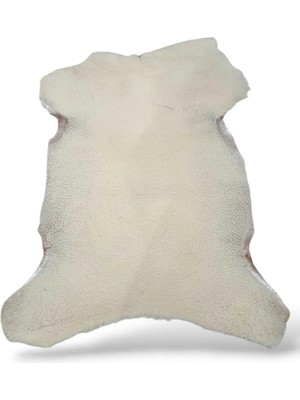 Ottoman Pouffe Hakiki Gerçek Koyun Derisi ''özel Ipek Serisi'' Post Halı 89X90CM