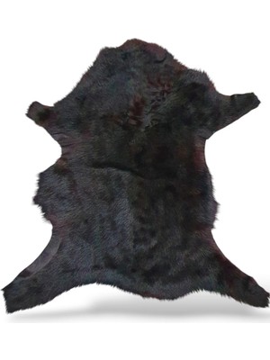 Ottoman Pouffe Hakiki Gerçek Deri Koyun Postu 65X77CM