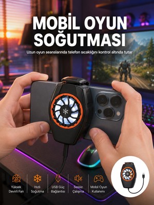 My Best Store Telefon Soğutucu Cep Telefon Soğutma Fanı Radyatör