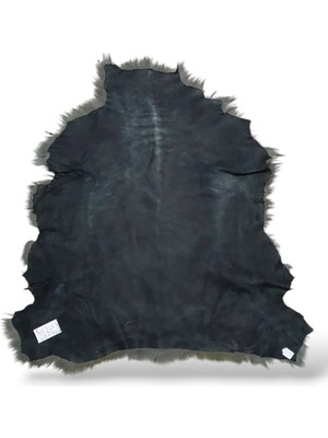 Ottoman Pouffe Hakiki Gerçek Deri Koyun Postu 66X72CM
