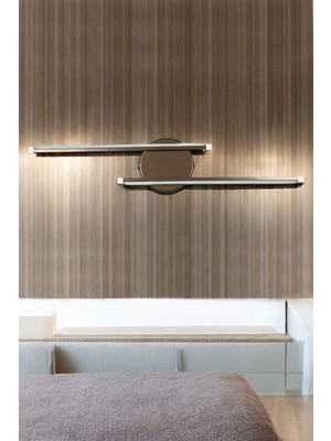 Legacy Sare Aplik Modern Tasarım Kahverengi Gün Işığı Ledli Banyo - Mutfak - Salon LED Duvar Aplik Kahverengi