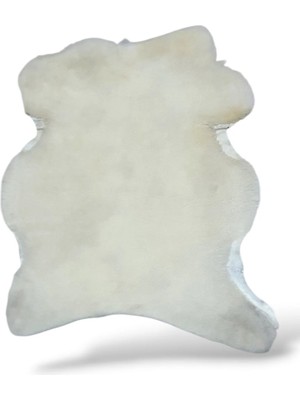 Ottoman Pouffe Hakiki Gerçek Koyun Derisi ''özel Ipek Serisi'' Post Halı 86X79CM