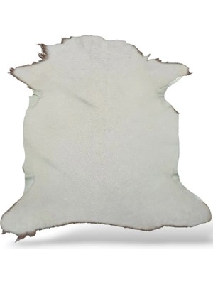 Ottoman Pouffe Hakiki Koyun Derisi Özel Ipek Serisi 75X80CM, Ipeksi Yumuşaklık ve Parlaklık, Dana Deri Posteki