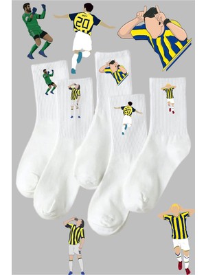 Rabona Fashion Efsane Gol Sevinçleri 5'li Taraftar Çorabı