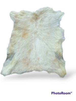 Ottoman Pouffe Hakiki Oğlak Deri Post 50X66 (0139)