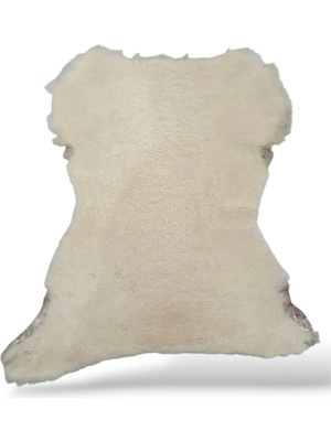 Ottoman Pouffe Hakiki Koyun Derisi Özel Ipek Serisi 72X81CM, Ipeksi Yumuşaklık ve Parlaklık, Dana Deri Posteki