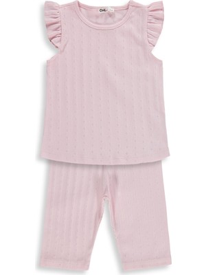 Civil Girls Kaprili 2-5 Yaş Pijama Takımı - Pembe