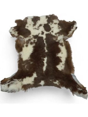 Ottoman Pouffe Art Deco Hakiki Deri Koyun Postu 64X58CM (054) Dana Inek Posteki Interior Design