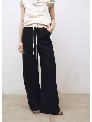 Mango Kombine Yün Karışımlı Jogger Pantolon