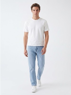 Noux Pamuk Basic Esnek Bisiklet Yaka T-Shirt