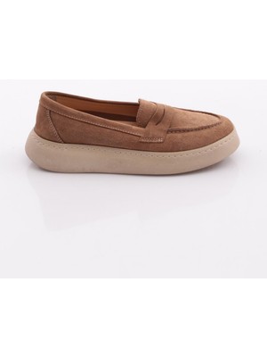 Dgn 405-E Kadın Kalın Taban Loafer Ayakkabı