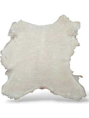 Ottoman Pouffe Hakiki Gerçek Koyun Derisi ''özel Ipek Serisi'' Post Halı 81X77CM