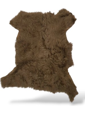 Ottoman Pouffe Hakiki Gerçek Deri Kıvırcık Tüylü Tigrado Koyun Postu 52X55CM, Video No: 9