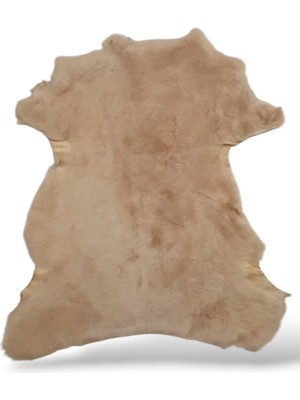 Ottoman Pouffe Hakiki Koyun Derisi Özel Ipek Serisi 45X69CM, Ipeksi Yumuşaklık ve Parlaklık, Dana Deri Posteki