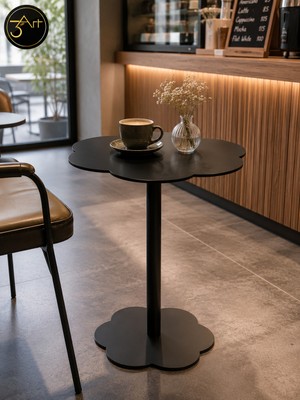 3Art Metal Yan Sehpa – Modern Çiçek Sehpa -  Salon, Yatak Odası, Balkon ve Ofis Için