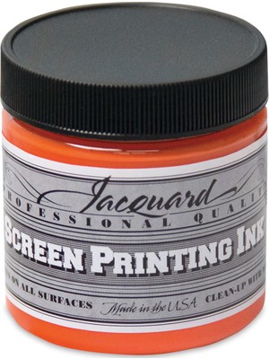 Jacquard Professional Screen Ink Serigrafi Mürekkebi 118ML Opaque Orange 125
