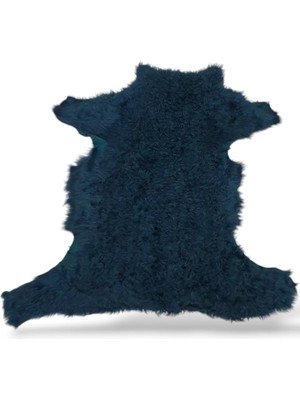 Ottoman Pouffe Hakiki Gerçek Deri Koyun Postu 67X65CM
