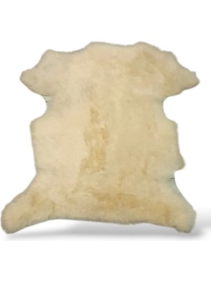 Ottoman Pouffe Hakiki Koyun Derisi Özel Ipek Serisi 63X62CM, Ipeksi Yumuşaklık ve Parlaklık, Dana Deri Posteki