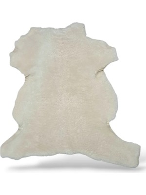 Ottoman Pouffe Hakiki Gerçek Koyun Derisi ''özel Ipek Serisi'' Post Halı 84X84CM