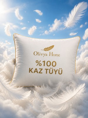 Olivya Home %100 Kaz Tüyü Yastık 20 Gıdık 50X70 Stark - Biyeli