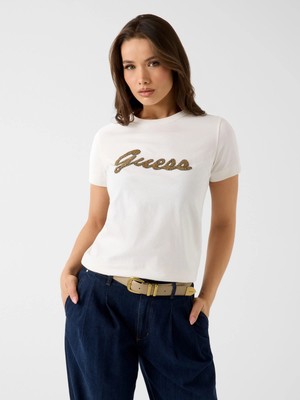 Guess Beads Kadın Regular Fit T-Shirt