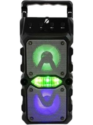 Taşınabilir Kablosuz Bluetooth Hoparlör Uzun Pil Ömrü LED Işıklı