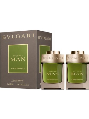 Bvlgari Man Wood Essence Edp 2 x 60 ml Erkek Parfüm Seti