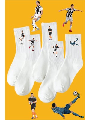 Rabona Fashion Juventus Unutulmaz Anlar 5'li Taraftar Çorabı