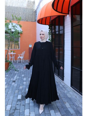 Içi Yarım Kol  Umre Takımı Siyah  HNT7050