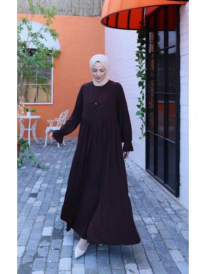 Içi Yarım Kol  Umre Takımı Acı Kahve  HNT7050