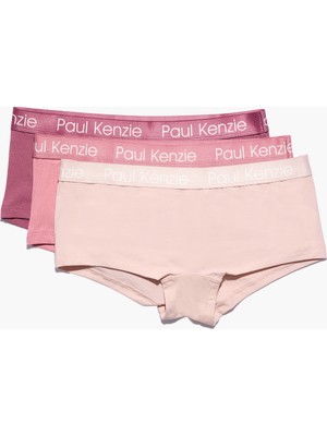 Paul Kenzie 3'lü Kadın Boyshort Külot - Rainbow 6