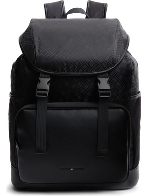 Tommy Hilfiger Th Nylon Jaquard Flap Backpack