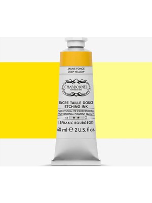 Lefranc&Bourgeois : Charbonnel : Su Bazlı Baskı & Gravür Mürekkebi : 60 ml : Deep Yellow