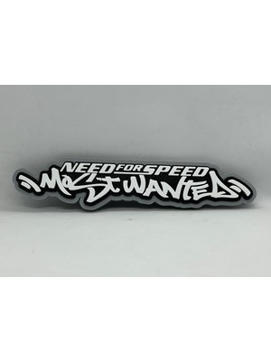 Goka 3D Craft Need For Speed(Nfs) Most Wanted Temalı 3D Duvar Dekoru - 23 cm Premium Versiyon (1.5 cm Çift Montaj Setli)