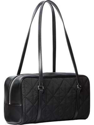 Calvin Klein Quılted Nylon Ew Satchel