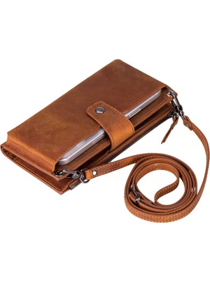 BloominBag Lozan Strap Saddle Heritage Gerçek Deri Çapraz Askılı Cüzdan Çanta