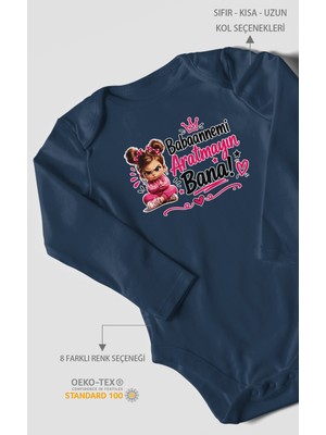 Morivo Kids Babaanneye Özel Uzun Kollu Bebek Body %100 Pamuk