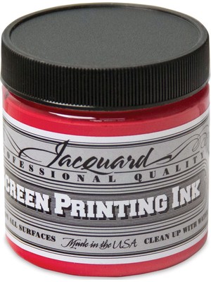 Jacquard Professional Screen Ink Serigrafi Mürekkebi 118ML Opaque Red 126