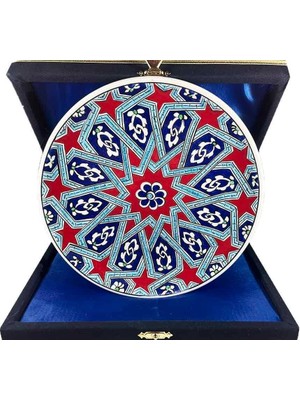 Çini Evi Iznik Çini Tabak  Selçuklu Yıldızı Desenli 18 cm